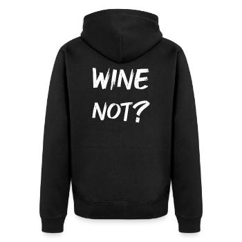 VIN non? - Veste à capuche bio Premium Unisexe - noir - Dos - Nico (187cm)