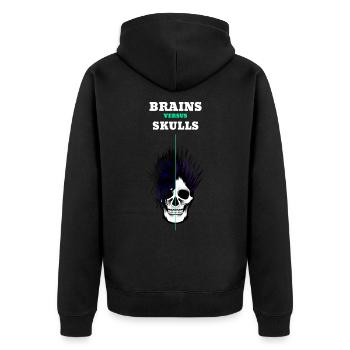 Punk rock - Veste à capuche bio Premium Unisexe - noir - Dos - Nico (187cm)