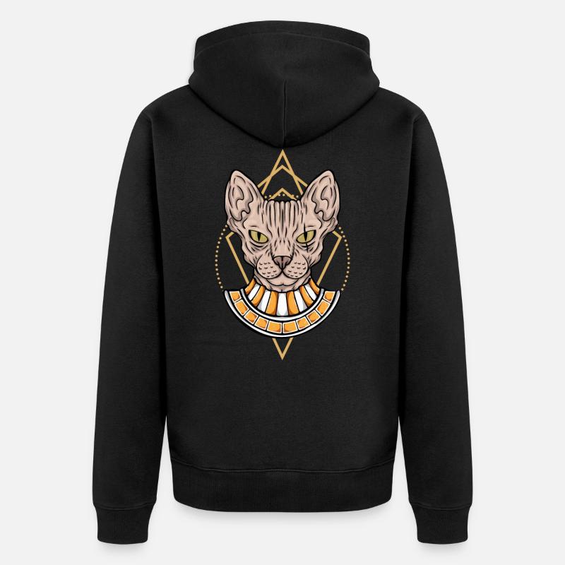 Égypte - Veste à capuche bio Premium Unisexe - noir