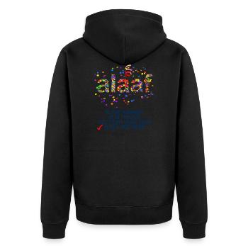 Alaaf est tout ce dont vous avez besoin - Veste à capuche bio Premium Unisexe - noir - Dos - Nico (187cm)