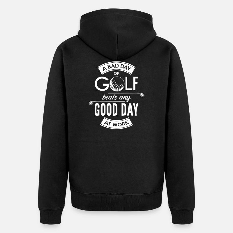 Le meilleur golf - Veste à capuche bio Premium Unisexe - noir