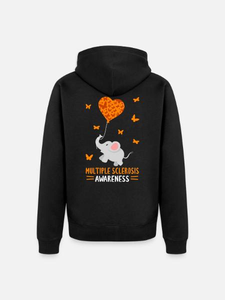 Multiple Sclerosis Awareness - Veste à capuche bio Premium Unisexe - noir