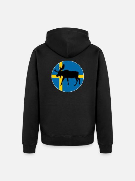 Elk Sweden - Unisex Premium Organic Zip Hoodie - black