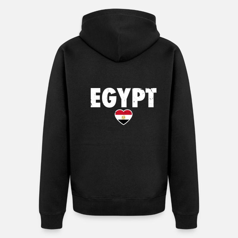 Egypte Egypte Drapeau Égyptien Egyptien - Veste à capuche bio Premium Unisexe - noir