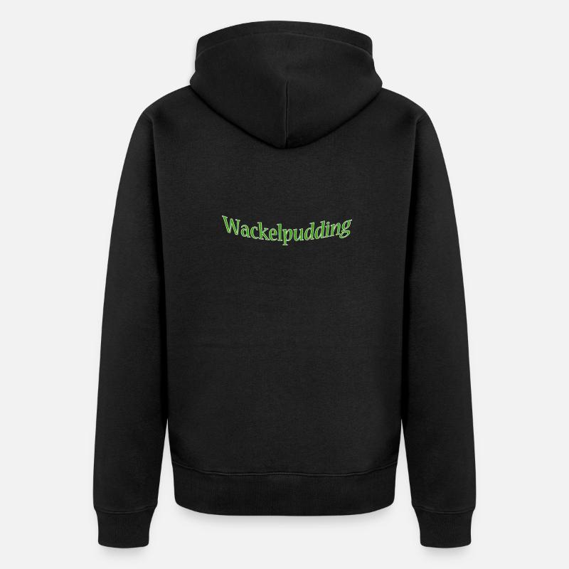 Wackelpudding - Unisex Premium Bio Zip Hoodie - Schwarz