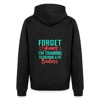 Fitness Motivation Bodybuilder Fit Badass - Veste à capuche bio Premium Unisexe - noir - Dos - Nico (187cm)