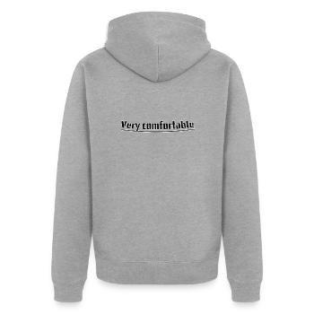 Très confortable - Veste à capuche bio Premium Unisexe - gris chiné - Dos - Nico (187cm)