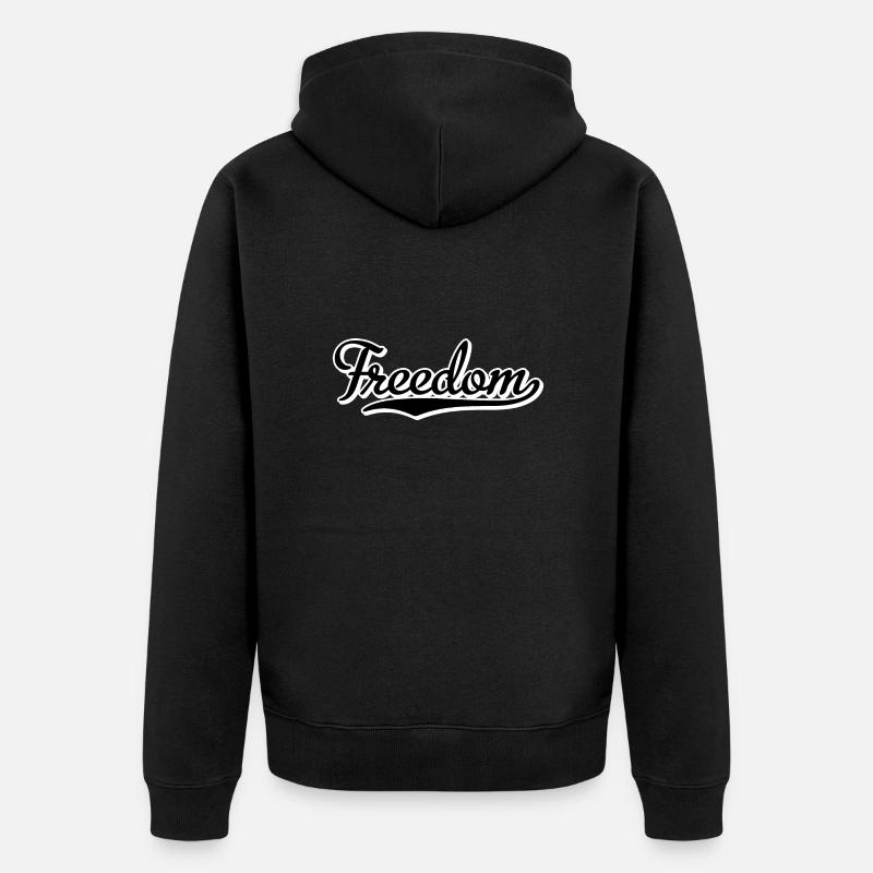 Liberté - Veste à capuche bio Premium Unisexe - noir