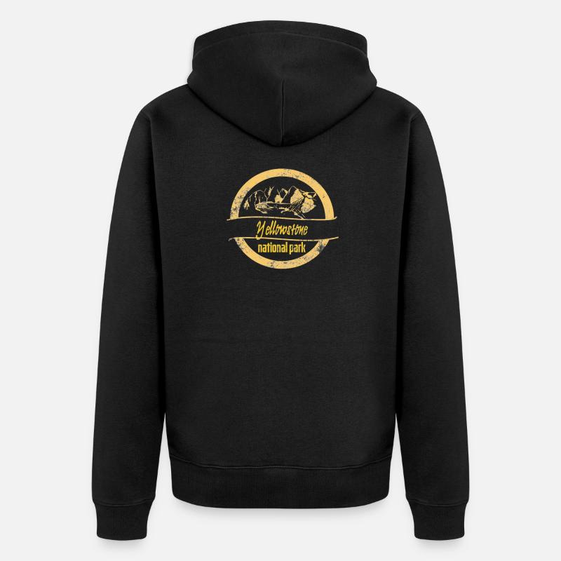 Yellowstone - Veste à capuche bio Premium Unisexe - noir