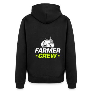Tracteur Bauer Farmer Crew - Veste à capuche bio Premium Unisexe - noir - Dos - Nico (187cm)