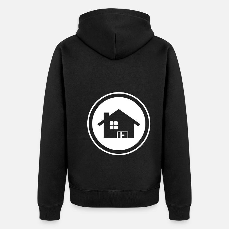 Maison Symbole Accueil - Veste à capuche bio Premium Unisexe - noir