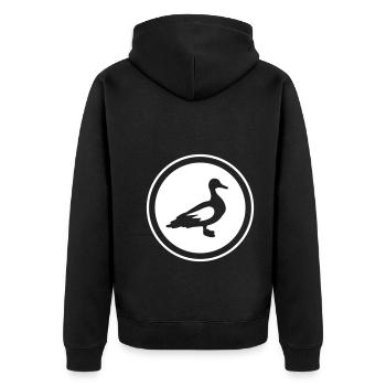 Animal canard - Veste à capuche bio Premium Unisexe - noir - Dos - Nico (187cm)