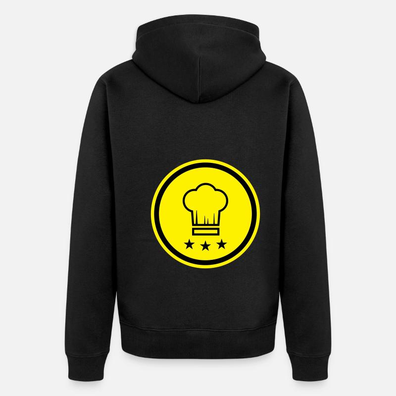 Chef chapeau de chef - Veste à capuche bio Premium Unisexe - noir
