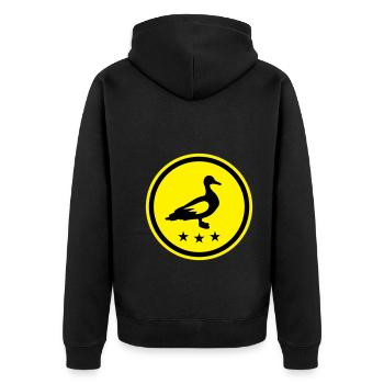 Animal canard - Veste à capuche bio Premium Unisexe - noir - Dos - Nico (187cm)