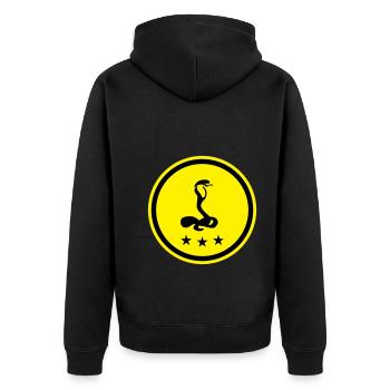 Cobra serpent - Veste à capuche bio Premium Unisexe - noir - Dos - Nico (187cm)