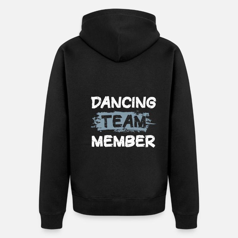 Équipe de danse - Veste à capuche bio Premium Unisexe - noir