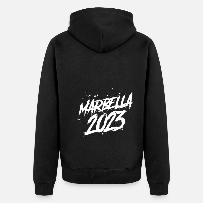 Marbella 2023 - Veste à capuche bio Premium Unisexe - noir