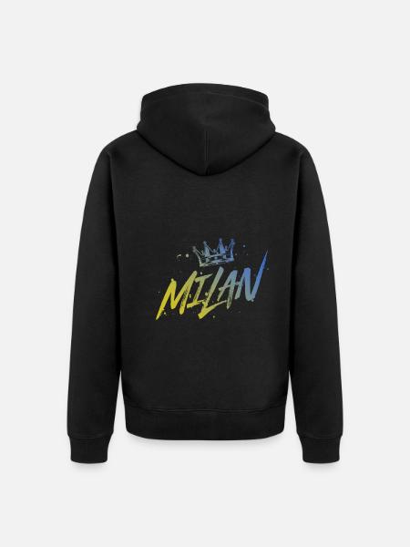 Kite - Unisex Premium Organic Zip Hoodie - black