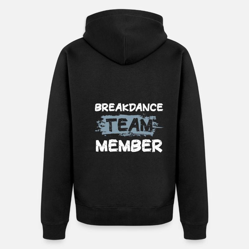 Équipe de breakdance - Veste à capuche bio Premium Unisexe - noir