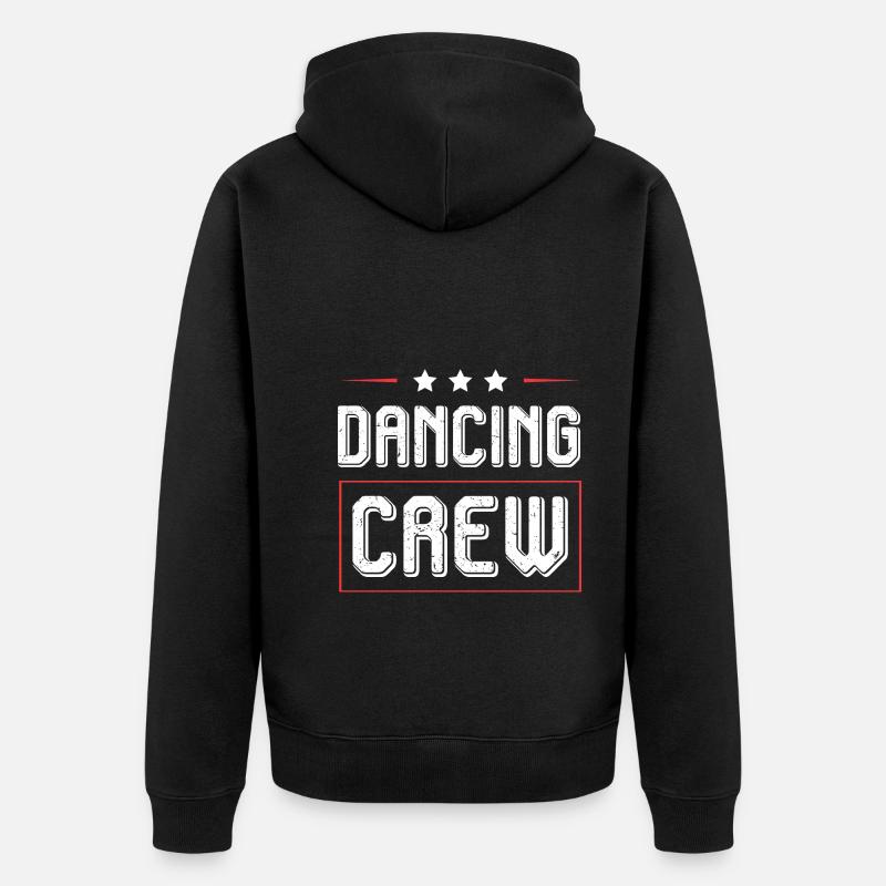 Dancing Crew - Unisex Premium Bio Zip Hoodie - Schwarz