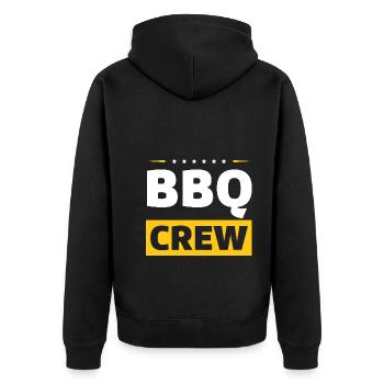 Équipe de barbecue - Veste à capuche bio Premium Unisexe - noir - Dos - Nico (187cm)