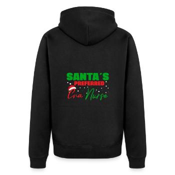 CNA Nursing Quotes Funny Nurse Lovers Cute CNA - Unisex Premium Organic Zip Hoodie - black - Back - Nico (187cm)