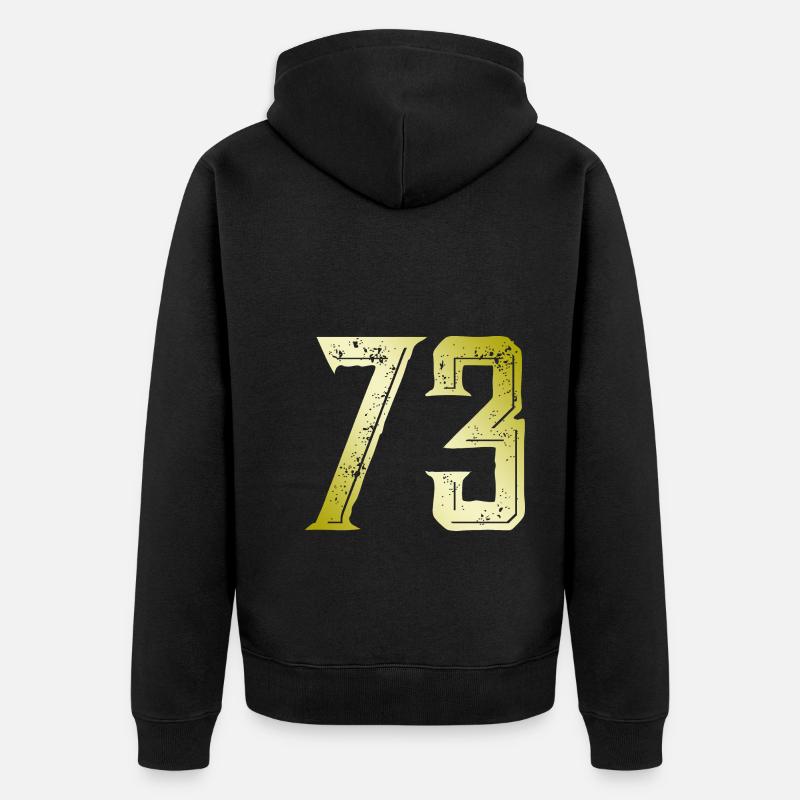 Symbole numérique 73 - Veste à capuche bio Premium Unisexe - noir