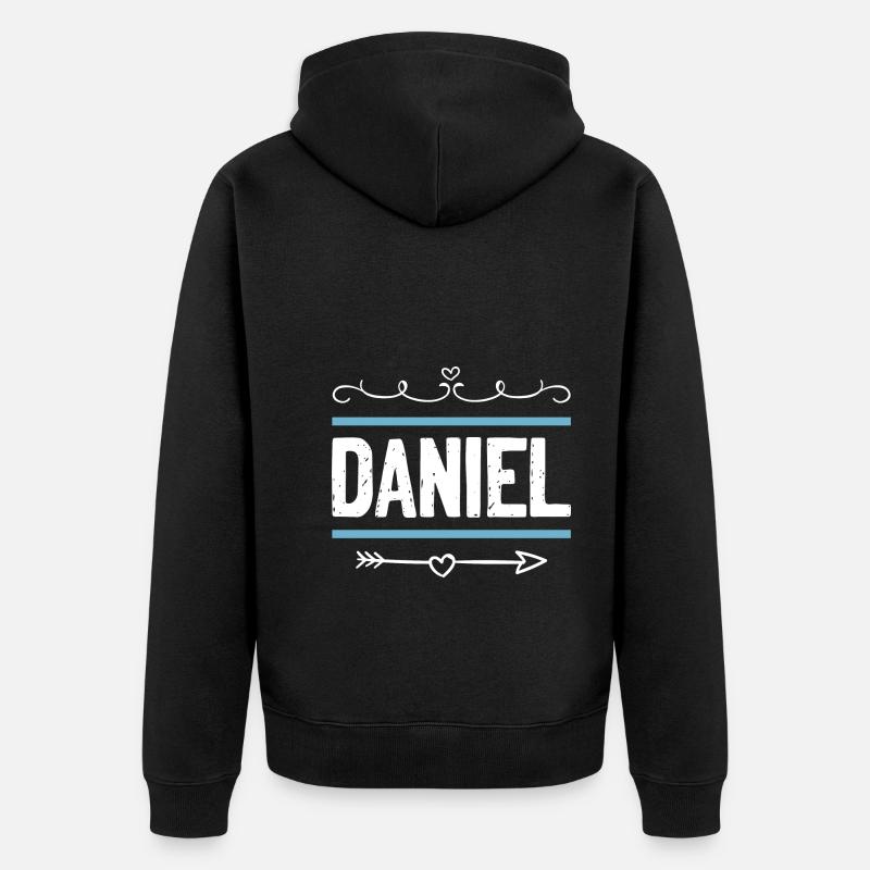Daniel - Unisex Premium Bio Zip Hoodie - Schwarz
