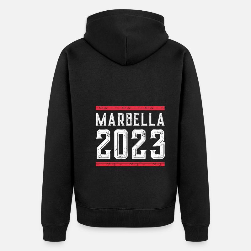Marbella 2023 - Veste à capuche bio Premium Unisexe - noir
