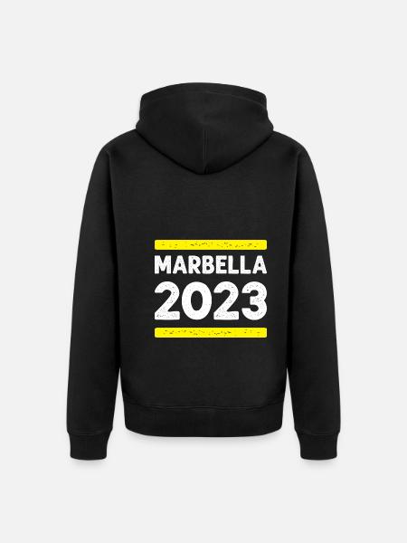 Marbella 2023 - Unisex Premium Organic Zip Hoodie - black