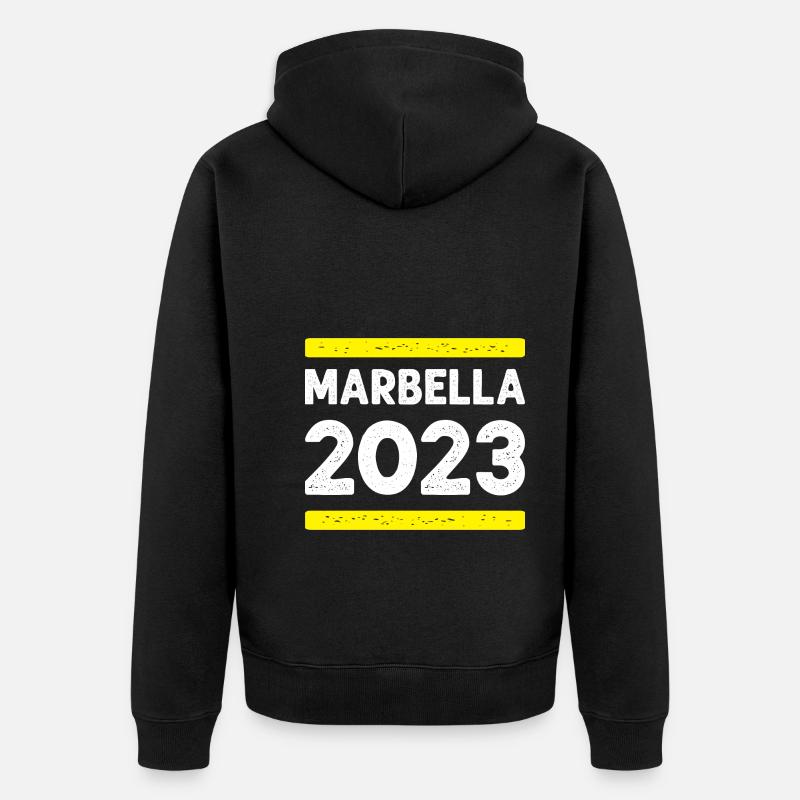 Marbella 2023 - Veste à capuche bio Premium Unisexe - noir