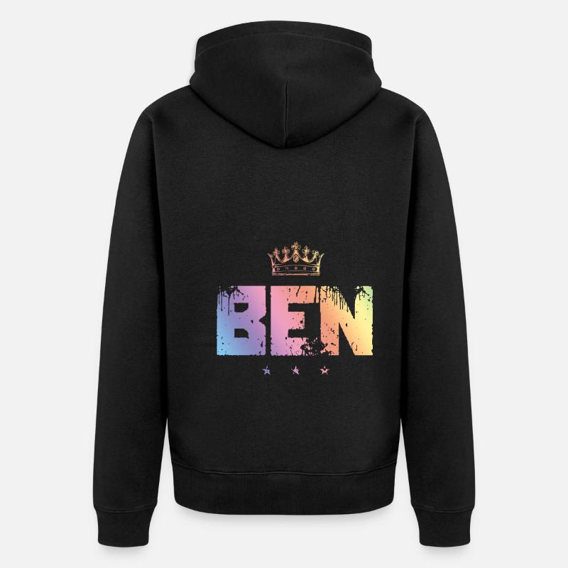 Benoît - Veste à capuche bio Premium Unisexe - noir