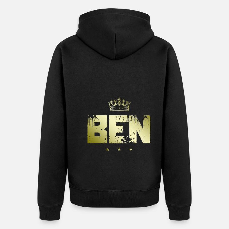 Benoît - Veste à capuche bio Premium Unisexe - noir