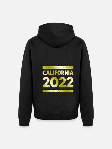 California Party Crew - Unisex Premium Organic Zip Hoodie - black