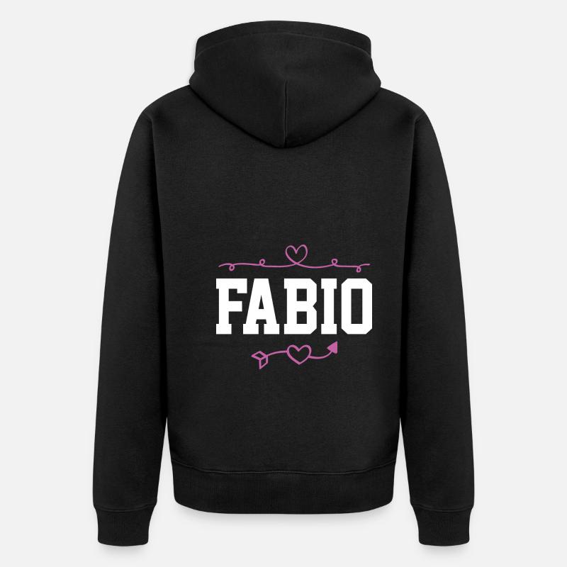 Fabio - Veste à capuche bio Premium Unisexe - noir