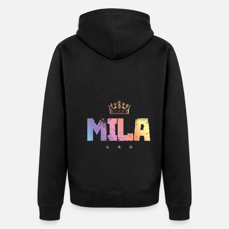 Mila - Veste à capuche bio Premium Unisexe - noir