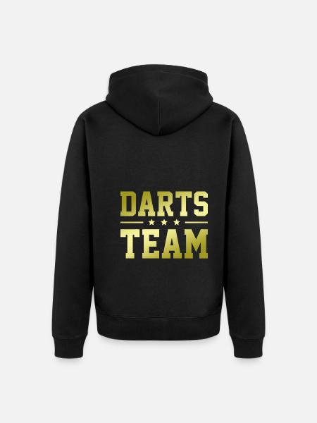 Darts Team - Unisex Premium Organic Zip Hoodie - black