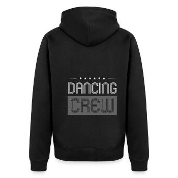 Dancing Crew - Unisex Premium Bio Zip Hoodie - Schwarz - Hinten - Nico (187cm)