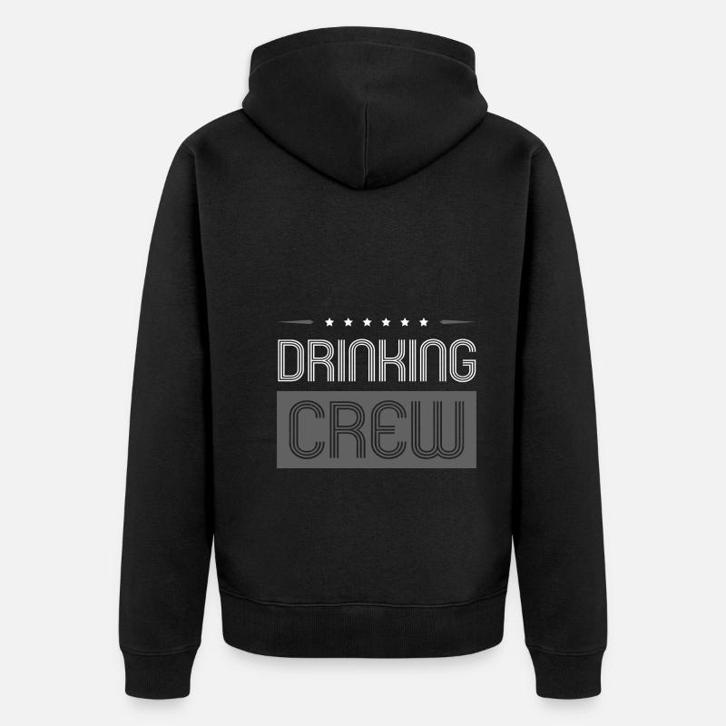 Équipage de consommation d’alcool - Veste à capuche bio Premium Unisexe - noir