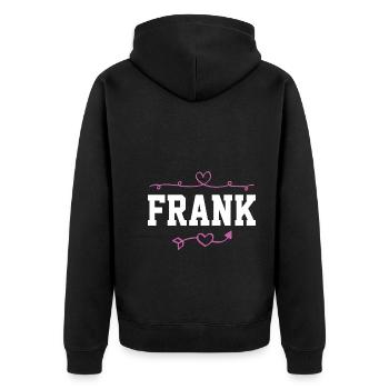 Franc - Veste à capuche bio Premium Unisexe - noir - Dos - Nico (187cm)