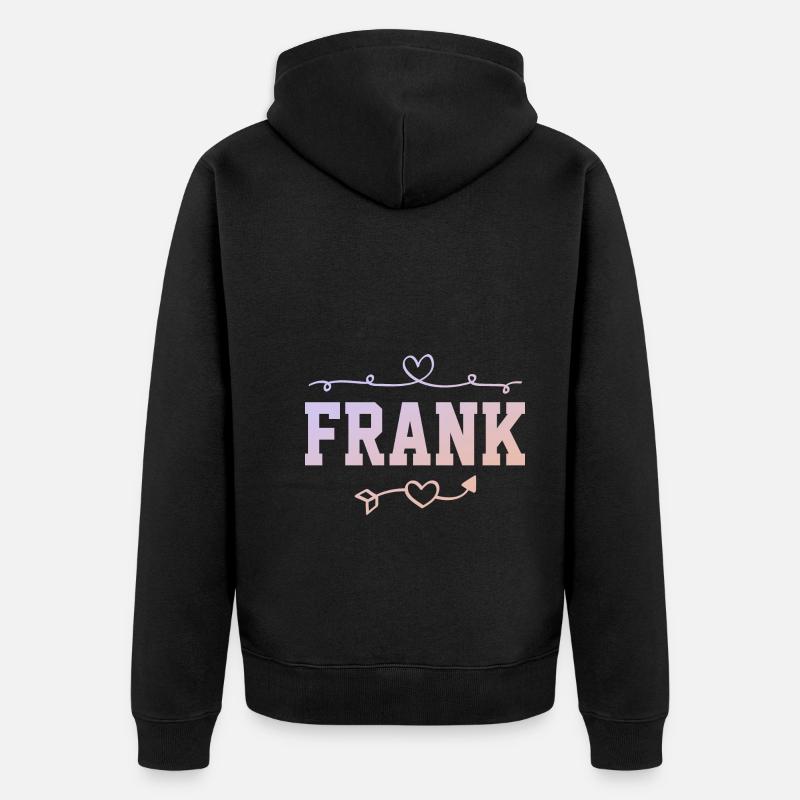 Frank - Unisex Premium Bio Zip Hoodie - Schwarz