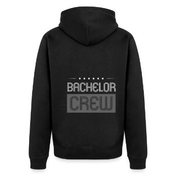 Équipage Bachelor - Veste à capuche bio Premium Unisexe - noir - Dos - Nico (187cm)