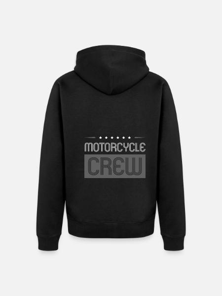 Motorcycle Crew - Unisex Premium Organic Zip Hoodie - black
