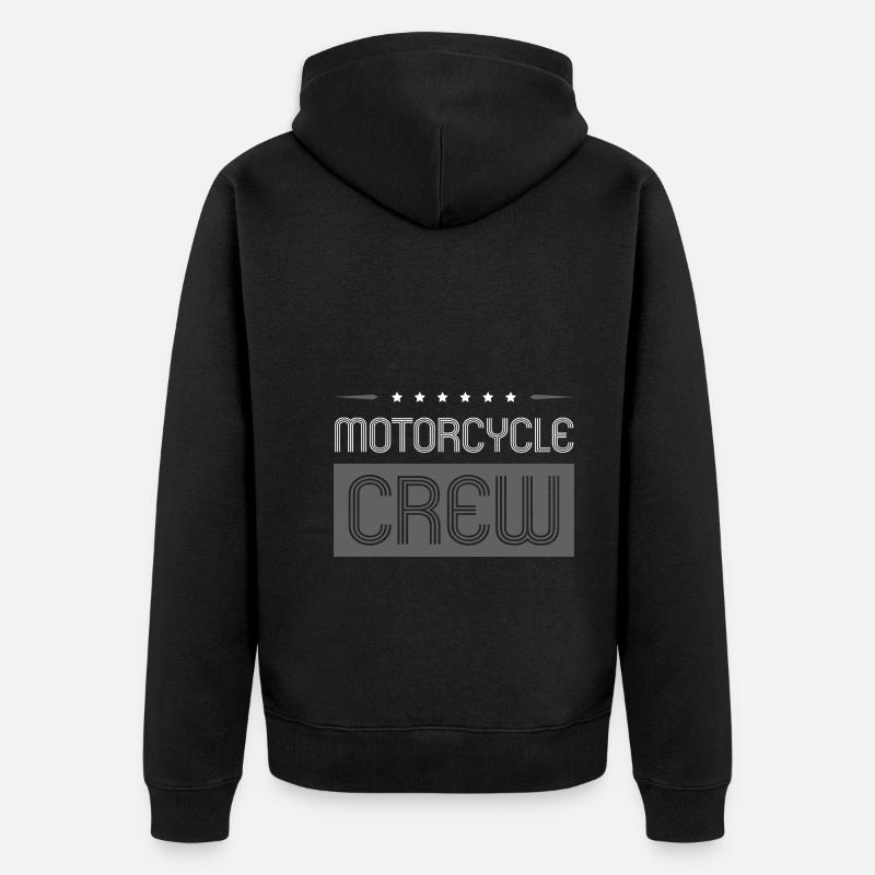Équipage de moto - Veste à capuche bio Premium Unisexe - noir