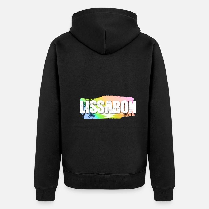 Lisbonne - Veste à capuche bio Premium Unisexe - noir