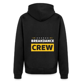 Équipe de breakdance - Veste à capuche bio Premium Unisexe - noir - Dos - Nico (187cm)