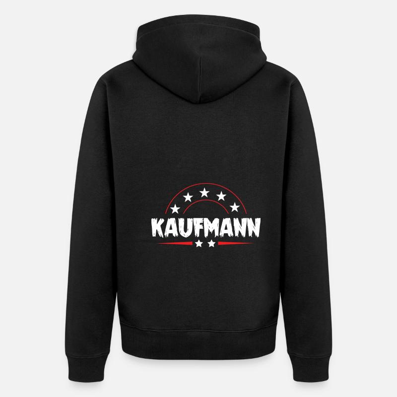 Kaufmann Beruf - Unisex Premium Bio Zip Hoodie - Schwarz