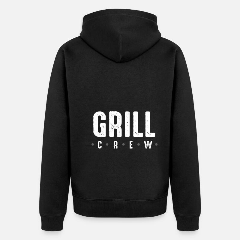 Équipage de grillades - Veste à capuche bio Premium Unisexe - noir