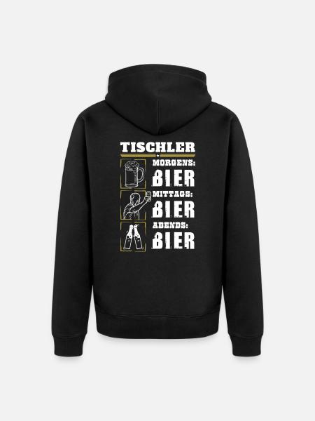 Mon quotidien de menuisier - Veste à capuche bio Premium Unisexe - noir