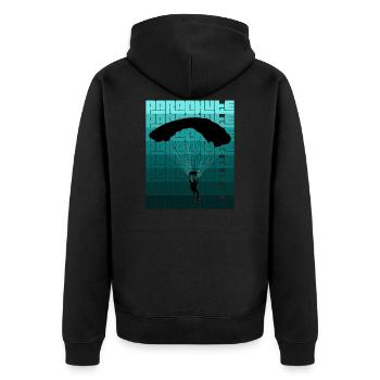 Parachute - Veste à capuche bio Premium Unisexe - noir - Dos - Nico (187cm)